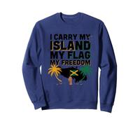 Je Porte Mon île, Mon Drapeau, ma liberté, la Jamaïque Est, Le 6 août Sweatshirt