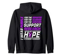 Je porte un ruban violet pour mettre fin au mois de sensibilisation à la maladie d'Alzheimer Sweat à Capuche