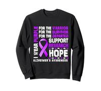 Je porte un ruban violet pour mettre fin au mois de sensibilisation à la maladie d'Alzheimer Sweatshirt