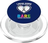 Je Porte Un zèbre pour Mon Beau-frère Journée des Maladies rares 2026 PopSockets PopGrip pour MagSafe
