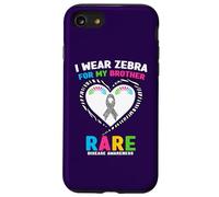 Je Porte Un zèbre pour sensibiliser Mon frère aux Maladies rares Coque pour iPhone SE (2020) / 7/8