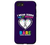 Je Porte Un zèbre pour sensibiliser Mon frère aux Maladies rares Coque pour iPhone SE (2020) / 7/8