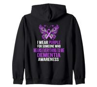 Je Porte Une Marque Violette de Sensibilisation à la démence : Quelqu'un Signifie Tout Sweat à Capuche