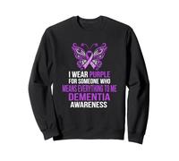 Je Porte Une Marque Violette de Sensibilisation à la démence : Quelqu'un Signifie Tout Sweatshirt