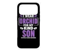 Je Porte Une orchidée pour sensibiliser Mon Fils au Cancer des testicules Coque pour iPhone 17 Pro Max