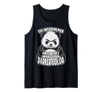 Je porterai du Noir jusqu'à ce qu'ils forment Un Ours Panda de Couleur Plus foncée Débardeur