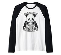 Je porterai du Noir jusqu'à ce qu'ils forment Un Ours Panda de Couleur Plus foncée Manche Raglan