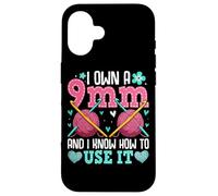 Je possède un 9 mm et je sais comment l'utiliser Coque pour iPhone 16