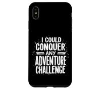 JE POURRAIS CONQUÉRIR TOUT DÉFI D'AVENTURE Typographie Coque pour iPhone XS Max