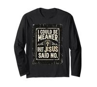 Je pourrais être Plus méchant mais Jésus a Dit Que ce n'était Pas drôle, Christian Retro 1 Manche Longue