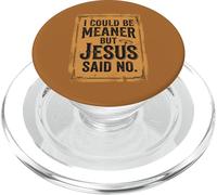 Je pourrais être Plus méchant mais Jésus a Dit Que ce n'était Pas drôle, Christian Retro 4 PopSockets PopGrip pour MagSafe