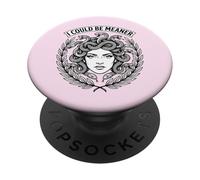 Je pourrais être Plus méchante La Relation Entre Copine Mean Medusa PopSockets PopGrip Adhésif