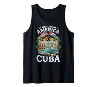 Je pourrais Vivre en Amérique Mon Histoire a commencé à Cuba Vintage Débardeur