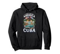 Je pourrais Vivre en Amérique Mon Histoire a commencé à Cuba Vintage Sweat à Capuche