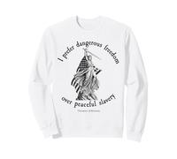 Je préfère Dangerous Freedom Jefferson Vintage 1776 America Sweatshirt