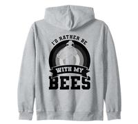 Je préfère être avec Mes Abeilles Apiculteur Apiculture Sweat à Capuche