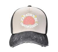 Je préfère être inconscient (Lettres Blanches) Casquette de Baseball Casquettes de pêche Chapeaux d’Homme pour Hommes Vêtements de Golf pour Hommes Hommes