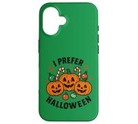 Je préfère Halloween Jack O Lantern de Noël pour Femmes, Hommes et Enfants Coque pour iPhone 16