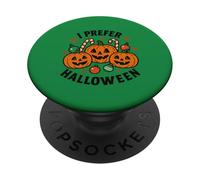 Je préfère Halloween Jack O Lantern de Noël pour Femmes, Hommes et Enfants PopSockets PopGrip Adhésif