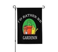 Je préfère jardiner - Drapeau de jardin unique - Petit drapeau de cour pour la décoration extérieure - Décorations de jardin pour toutes les saisons - Maison amusante 28" x 40"
