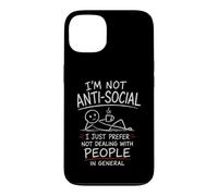 Je préfère Juste ne Pas Avoir Affaire à des Gens drôles et antisociaux Coque pour iPhone 13