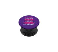 Je préfère Juste Rester avec Mon Cheval et Puis voilà PopSockets PopGrip Adhésif