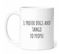 Je Préfère Les Chiens Et Le Tango Tasse Mignonne Mug À Café Élégantes Mug Pour Travail Maison Bureau Cuisine 330Ml