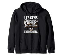 Je Préfère Les Entrecôtes Cadeau Drôle Boucher Sweat à Capuche