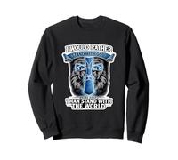 Je préfère me Ranger du côté de Dieu, de la Foi chrétienne, Cross Wolf Sweatshirt