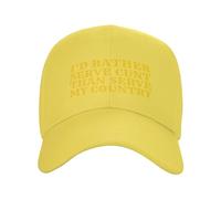 Je Préfère Servir Cunt Que Servir Mon Pays Casquettes Protégeant du Soleil Casquettes De Baseball Classique Sunhat pour Été Golf Course À Pied