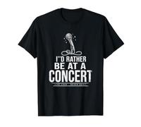Je préfèrerais Assister à Un Concert T-Shirt Graphique avec Valeur
