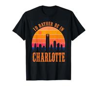 Je préfèrerais être à Charlotte, NC, Queen City Pride T-Shirt