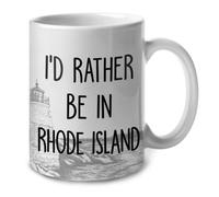 Je Préférerais Être À Rhode Island Tasse Humour Mug Élégantes Mug À Café Pour Cuisine Travail L'École Chocolat Chaud 330Ml