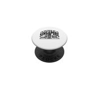 Je préfèrerais être à Singapour Skyline Heart Singapore PopSockets PopGrip Adhésif