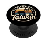 Je préfèrerais être à Taiwan PopSockets PopGrip Adhésif