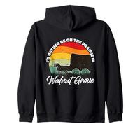 Je préfèrerais être à Walnut Grove, Minnesota, États-Unis, Prairie Wagon Sweat à Capuche