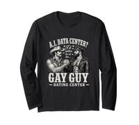 Je préfèrerais être dans Un Centre de Rencontres Gay Funny Unhinged Meme Manche Longue