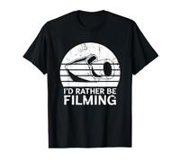Je préférerais être en Train de Filmer T-Shirt Graphique avec Valeur