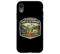 Je préfèrerais être Perdu dans Les Bois plutôt Que trouvé au Bureau Coque pour iPhone XR