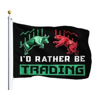 Je Préférerais Être Trader, Trader, Forex, Actions, Camionneur De Jour Bannière Cour 90X150Cm Avec Œillets Double Face Décoration Bannière Drapeau De Festival Pour Ferme Fêtes Extérieure