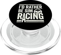 Je préfèrerais être Un Pilote de Course virtuel de Sim Racing PopSockets PopGrip pour MagSafe