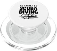 Je préfèrerais Faire de la plongée sous-Marine Une Aventure Amusante en mer PopSockets PopGrip pour MagSafe