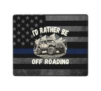 Je Préférerais Faire du Tout-Terrain. Mouse Pad Bords Cousus Tapis Souris Portable Tapis De Souris pour Études Maison Jeux 25X30Cm