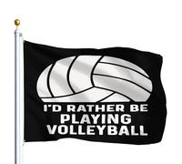 Je Préférerais Jouer Au Volley-Ball Décoration Bannière 90X150Cm Suspendre Éclatantes Bannière Cour Drapeaux Pour Plage Chambres Événement