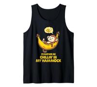 Je préfèrerais me détendre dans Mon hamac Cute Monkey Camp Kawaii Débardeur