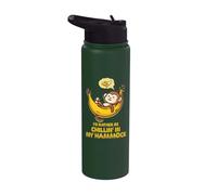 Je préfèrerais me détendre dans mon hamac Cute Monkey Camp Kawaii Stainless Steel Insulated Water Bottle