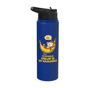 Je préfèrerais me détendre dans mon hamac Cute Monkey Camp Kawaii Stainless Steel Insulated Water Bottle