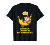 Je préfèrerais me détendre dans Mon hamac Cute Monkey Camp Kawaii T-Shirt