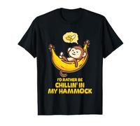 Je préfèrerais me détendre dans Mon hamac Cute Monkey Camp Kawaii T-Shirt Graphique avec Valeur