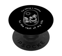 Je Prends des Vacances pour Le Reste de ma Vie (Plage) PopSockets PopGrip Adhésif